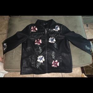 NWT faux leather jacket